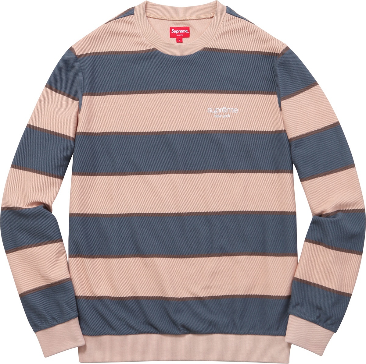 Striped Twill Crewneck view 2